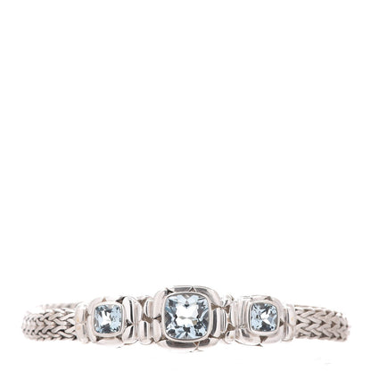 John Hardy Sterling Silver Blue Topaz Batu Kali Bracelet 1 of 4