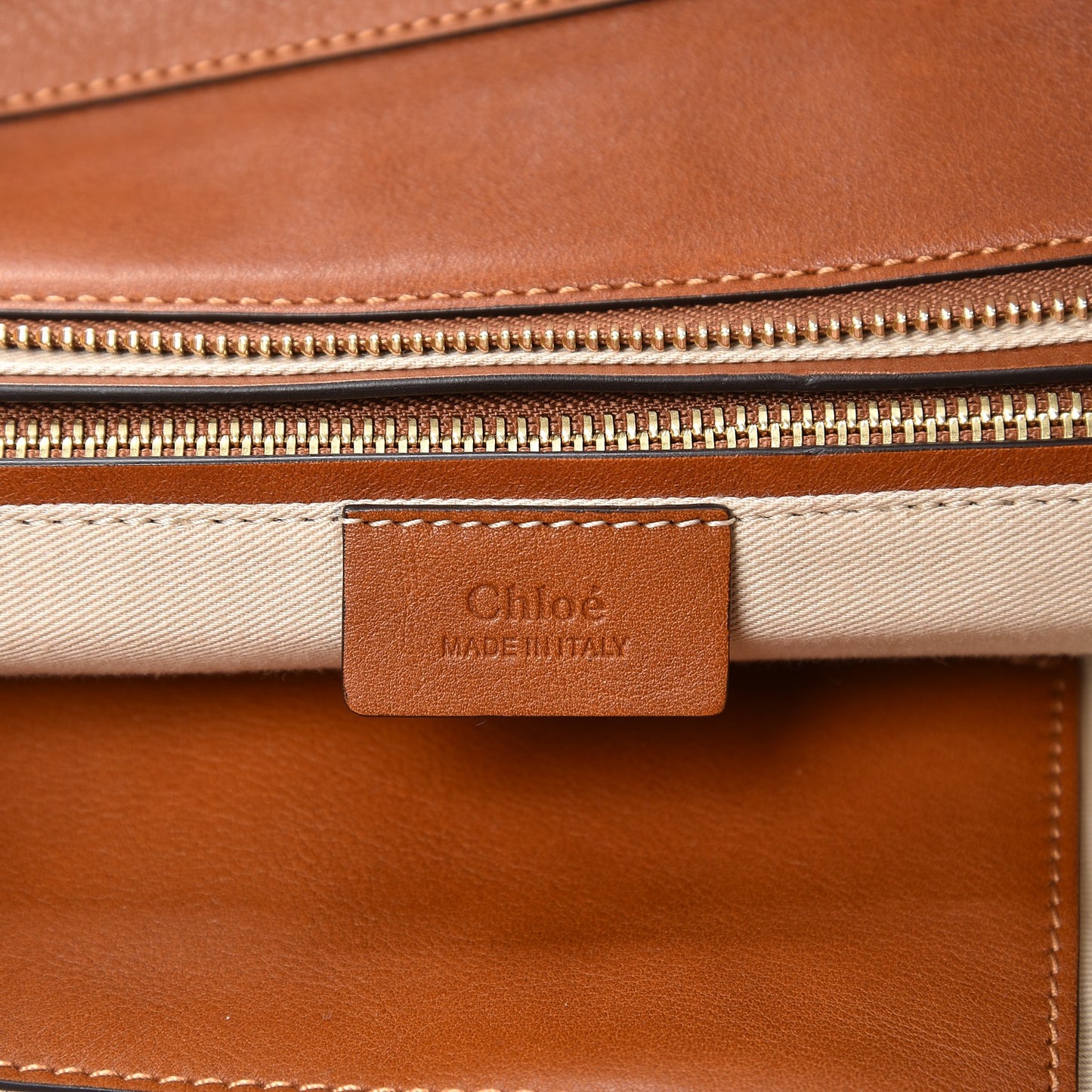 Smooth Calfskin Suede Medium Myer Double Carry Bag Caramel