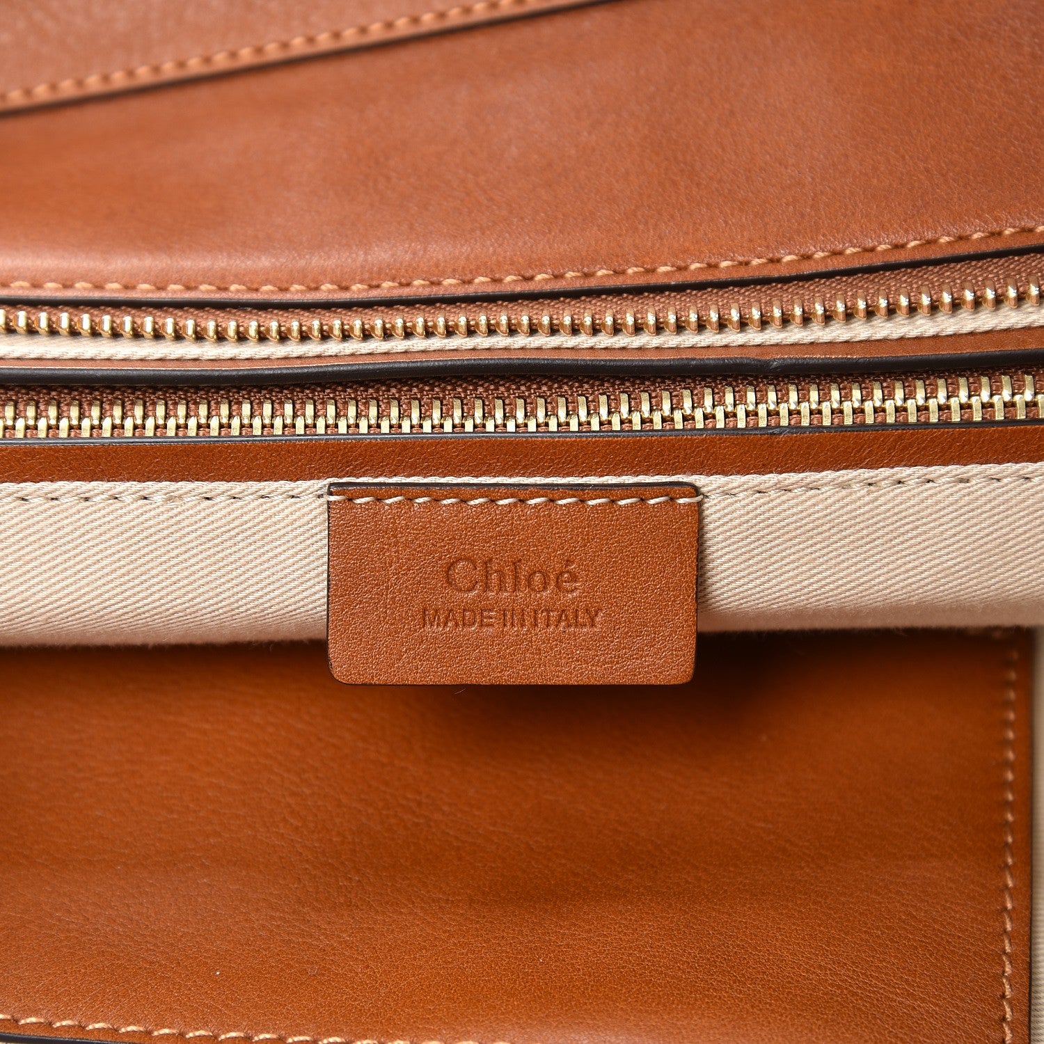 Chloe Smooth Calfskin Suede Medium Myer Double Carry Bag Caramel 6 of 11