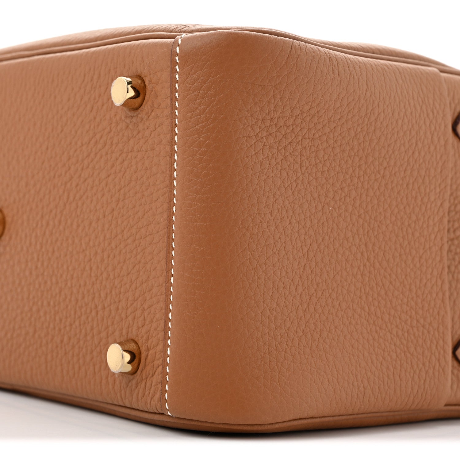 Hermes Taurillon Clemence Lindy 26 Gold 10 of 11