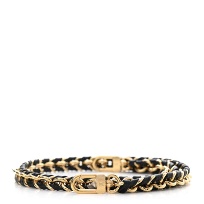Louis Vuitton Calfskin Multi Pochette Chain Shoulder Strap Black Gold 2 of 4