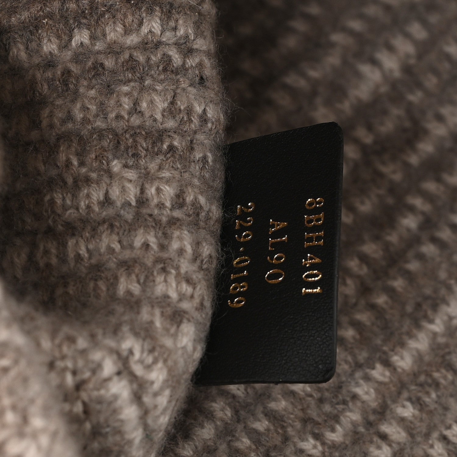 Fendi Cashmere Knit FF Large Shopper Tote Tortora 7 of 10