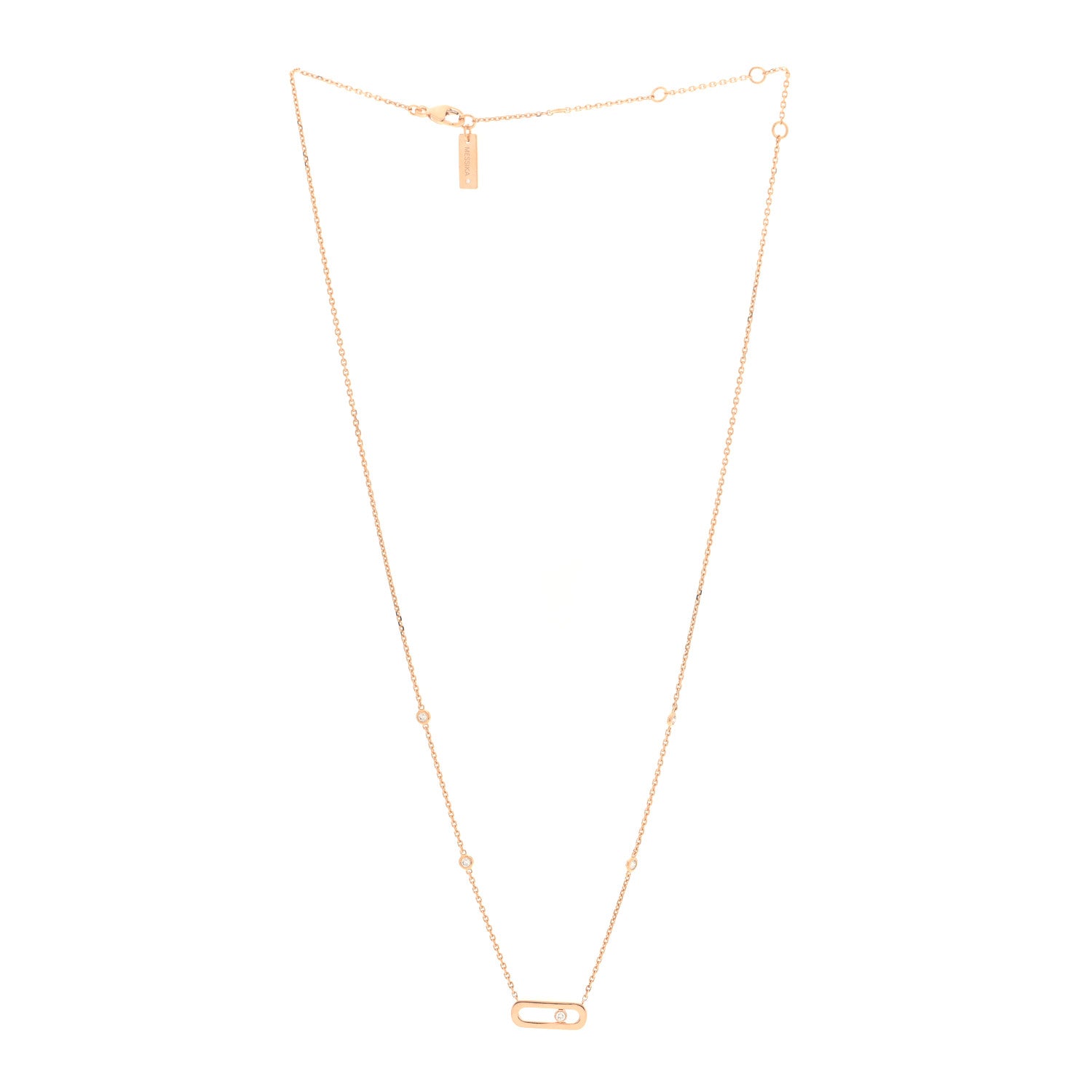 Messika 18K Yellow Gold Diamond Move Uno Necklace 3 of 5