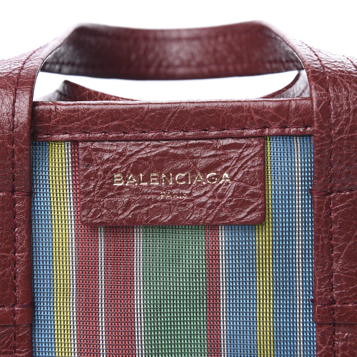 Balenciaga Mesh Agneau Arena XS Bazar Shopper Tote Green Multicolor 8 of 12