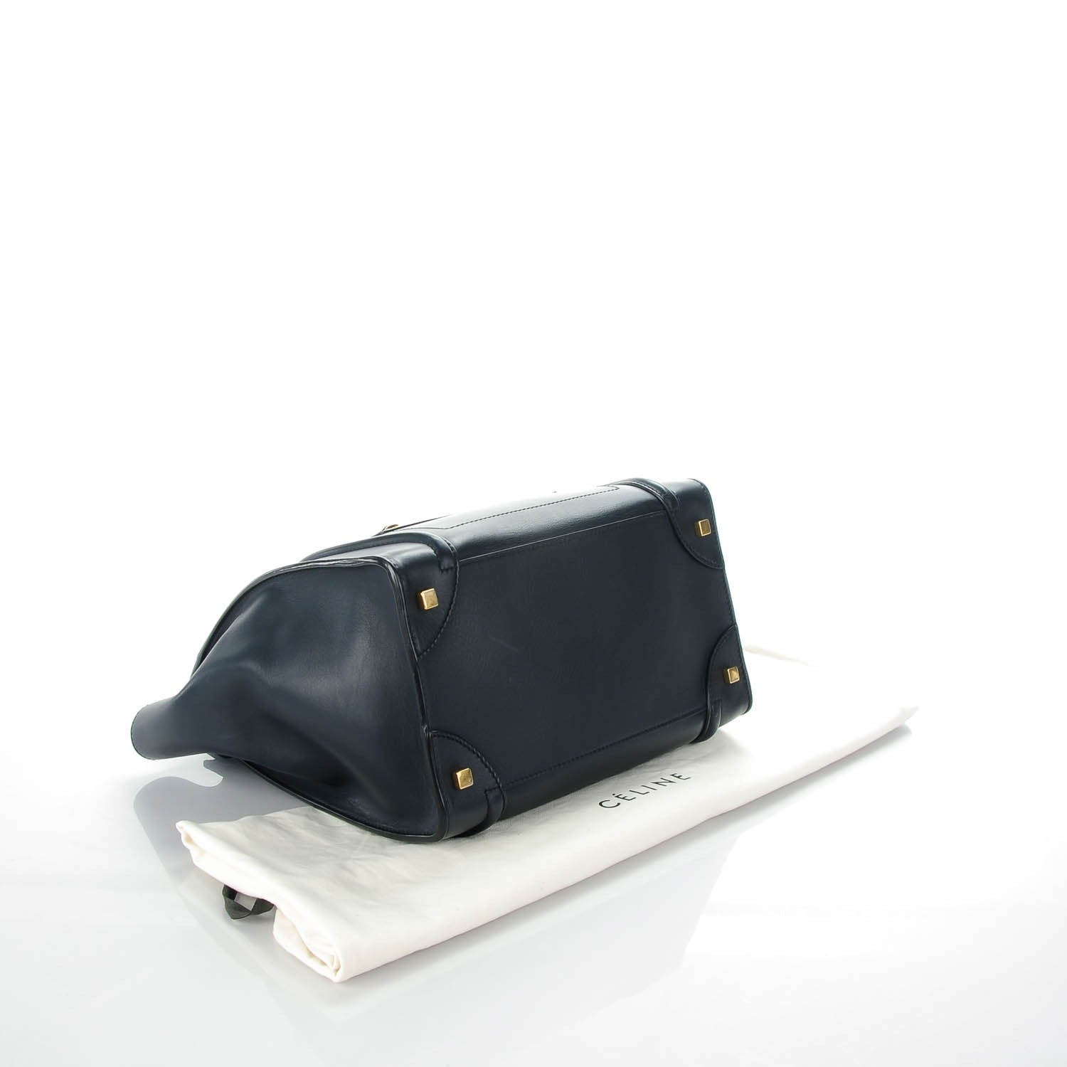 Celine Smooth Calfskin Mini Luggage Navy Blue 4 of 8