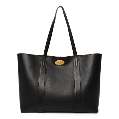 Mulberry Small Classic Grain Bayswater Tote Black 1 of 10