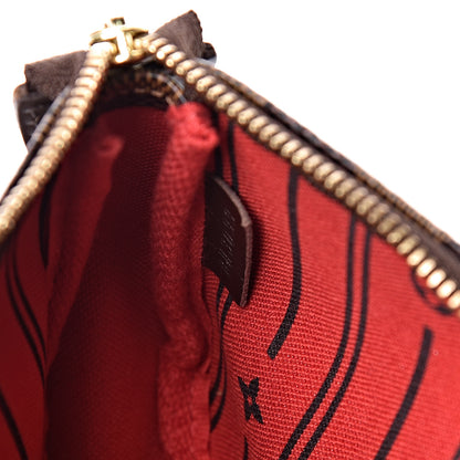 Louis Vuitton Damier Ebene Complice Trunks and Bags Mini Pochette Accessories Red 6 of 8
