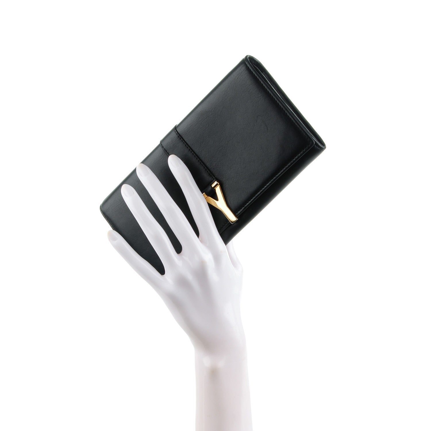 Saint Laurent Calfskin Classic Y Ligne Wallet Black 2 of 8