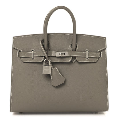 Hermes Epsom Horseshoe Birkin Sellier 25 Gris Asphalte Gris Perle 1 of 13