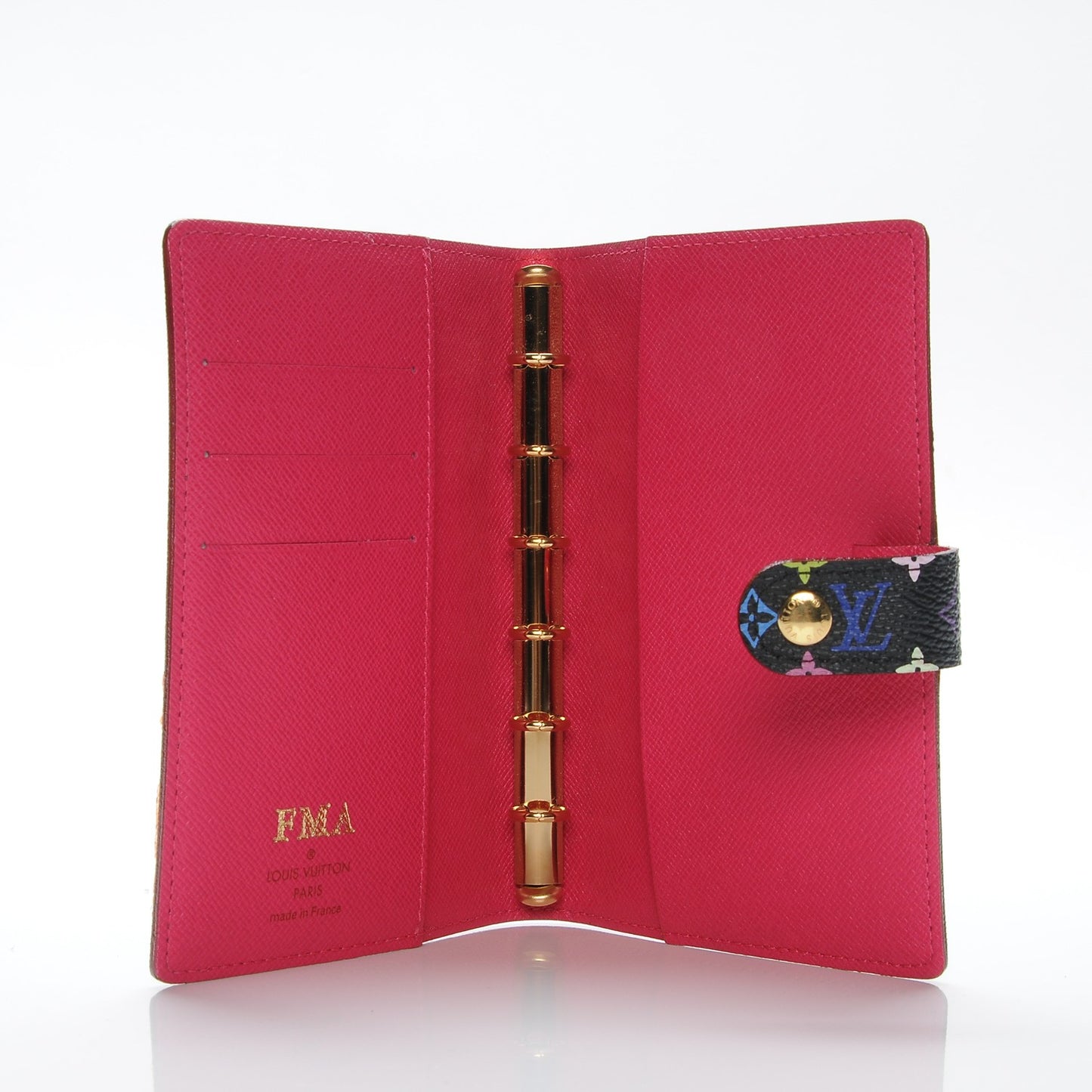 Monogram Multicolor Small Ring Agenda Cover Black Grenade
