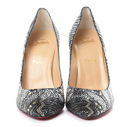 Christian Louboutin Suede Strass Eloise 100 Pumps 39.5 Black 2 of 9