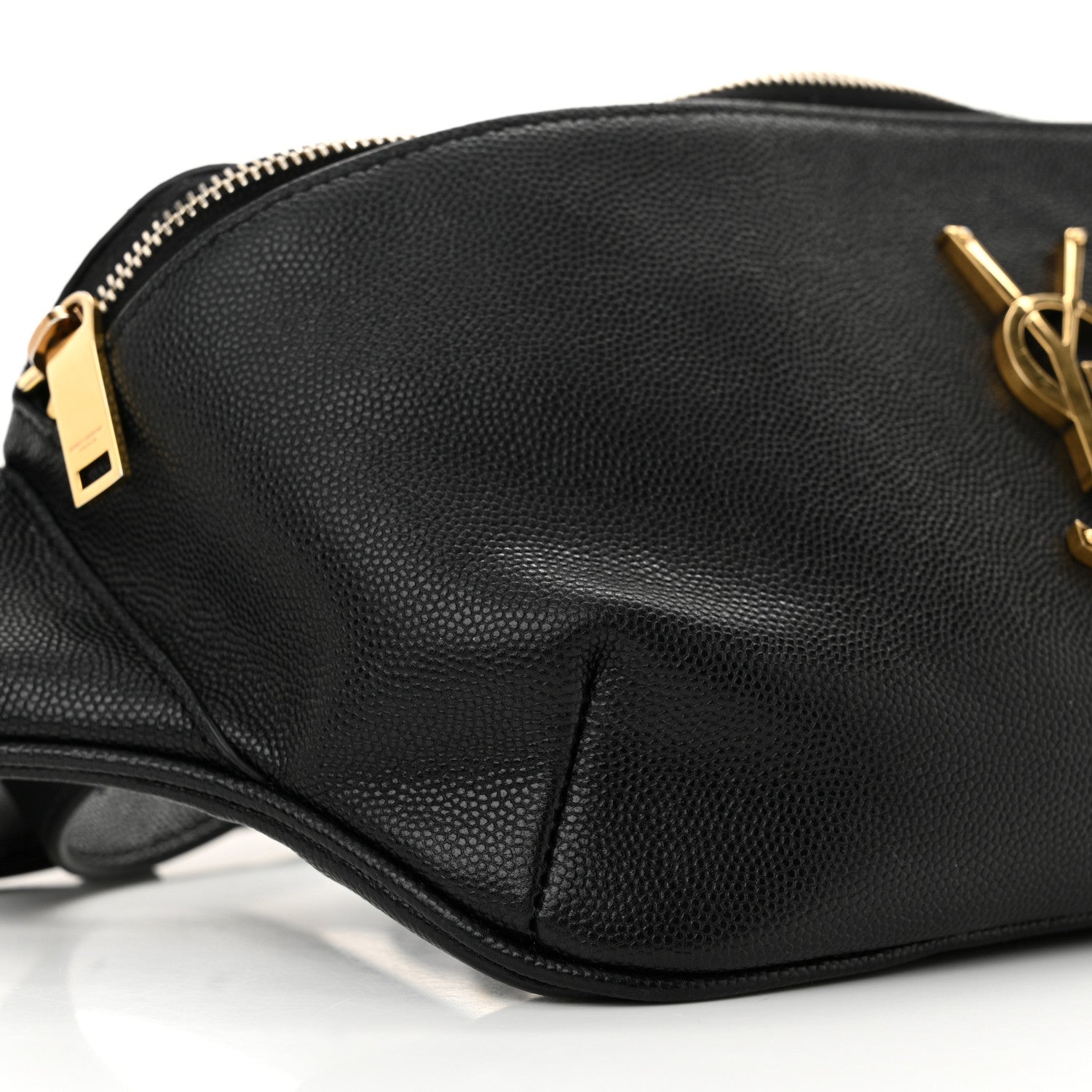 Saint Laurent Grain De Poudre Monogram Belt Bag Black 9 of 12