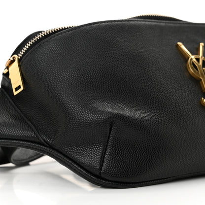 Saint Laurent Grain De Poudre Monogram Belt Bag Black 9 of 12