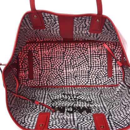MCM Visetos Large Liz Reversible Shopper Tote Ruby Red 9 of 19