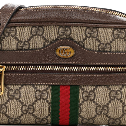 Gucci GG Supreme Monogram Web Mini Ophidia Shoulder Bag Brown 8 of 11