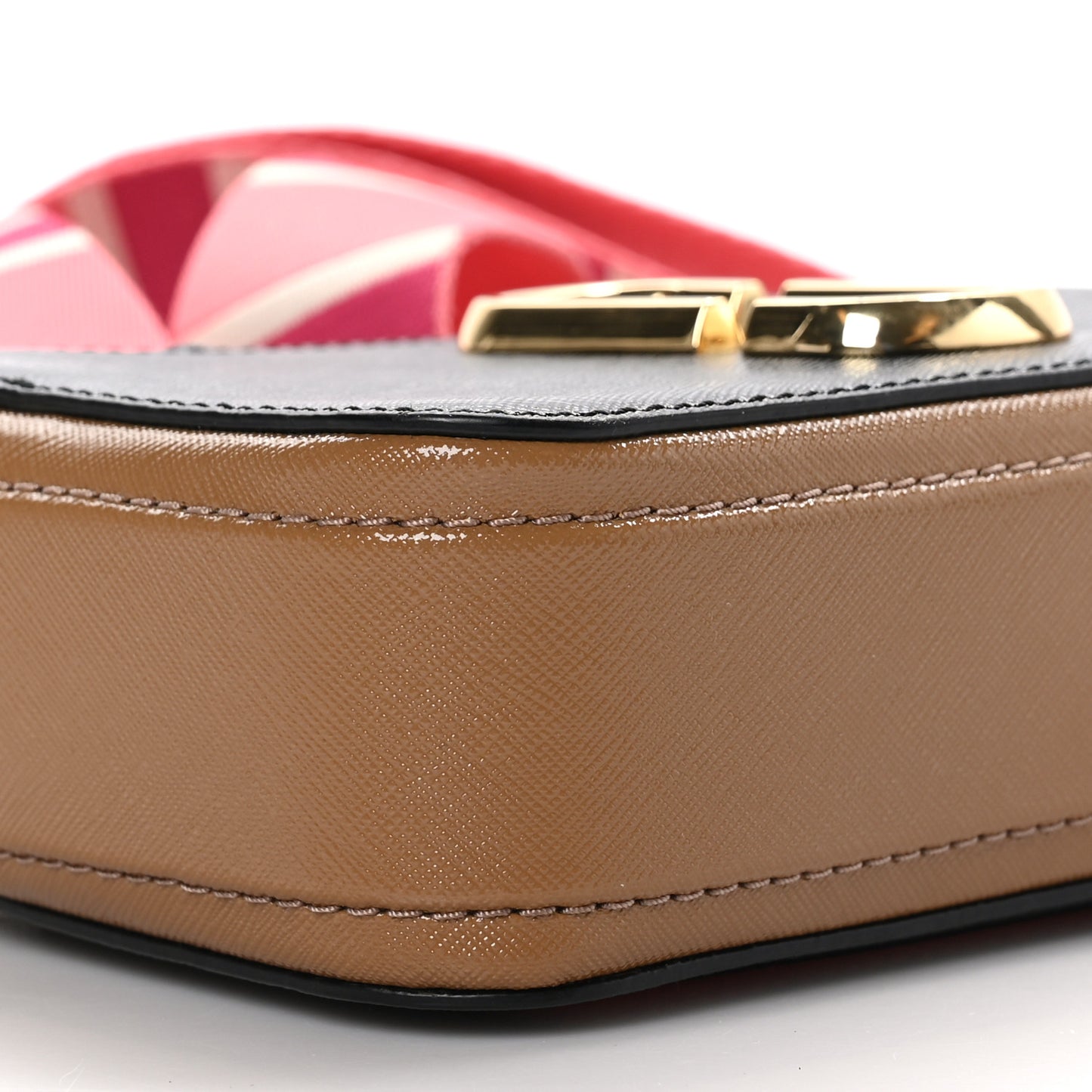 MARC JACOBS Saffino Small Snapshot Camera Bag Coral Multi