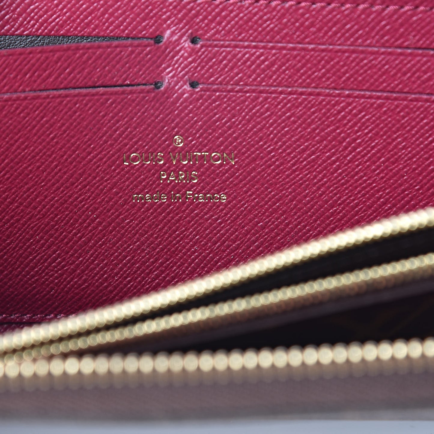 Monogram Clemence Wallet Fuchsia
