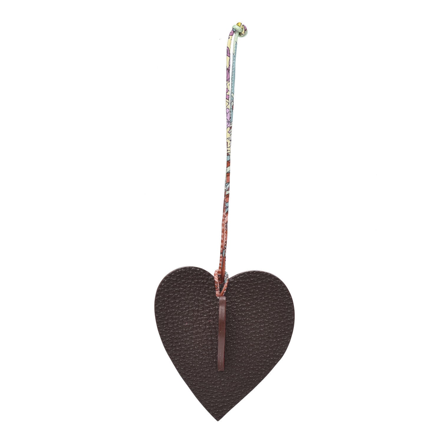 Hermes Togo Epsom Petit H Heart Bag Charm Multicolor 1 of 6