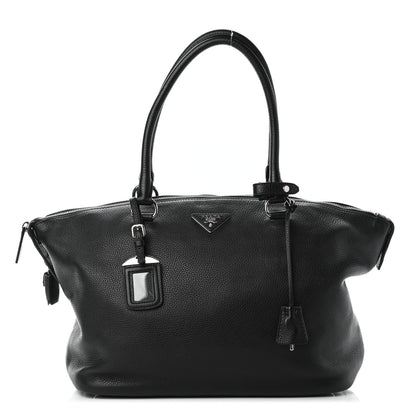 Prada Vitello Phenix Satchel Black 1 of 8