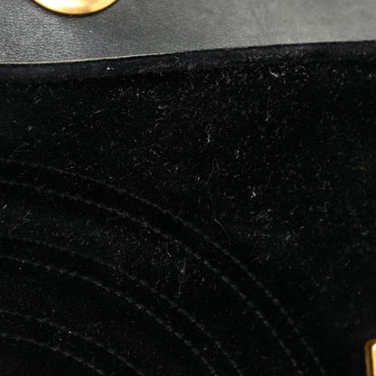 Gucci Velvet Matelasse Mini GG Marmont Shoulder Bag Black 13 of 19