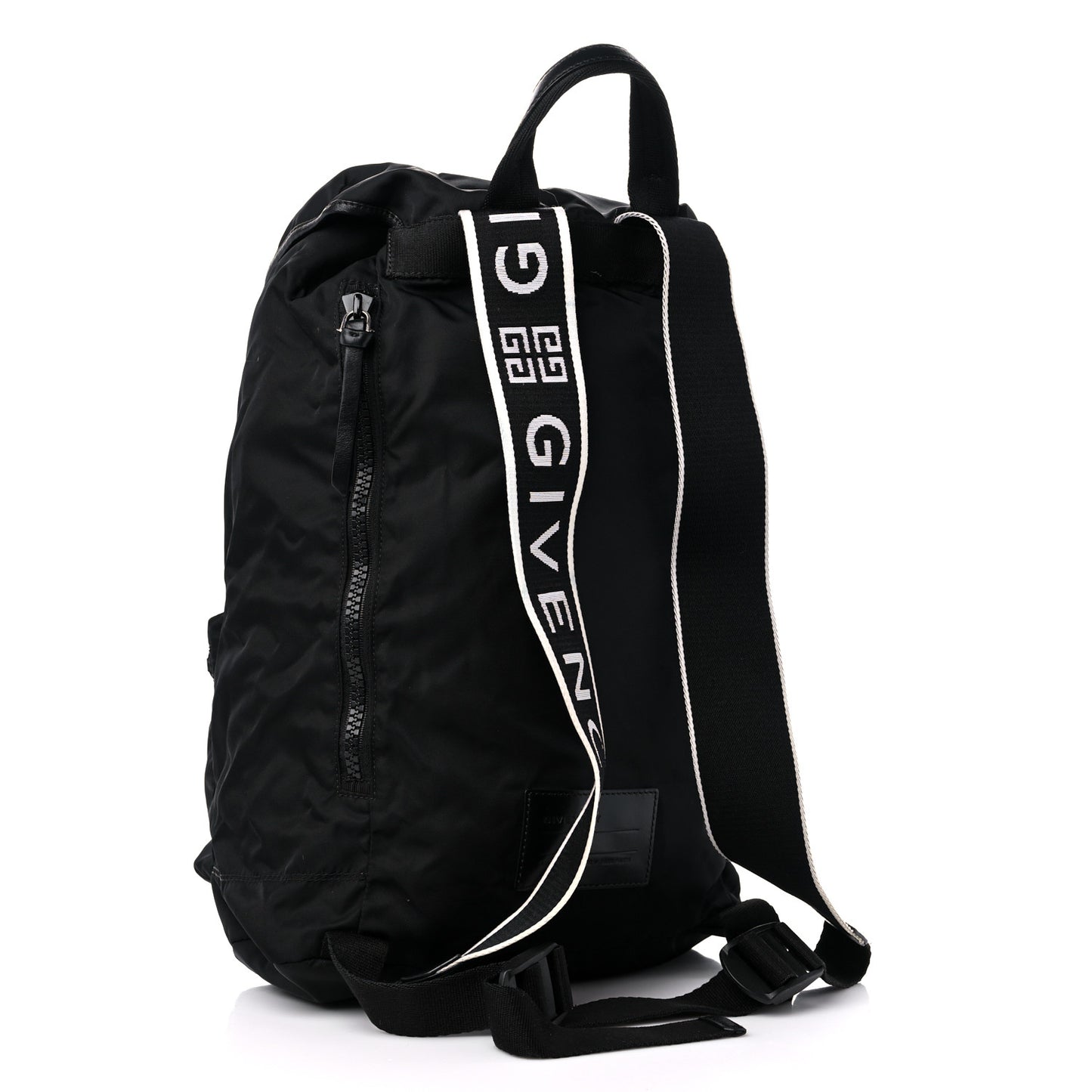 Nylon Logo Backpack Black
