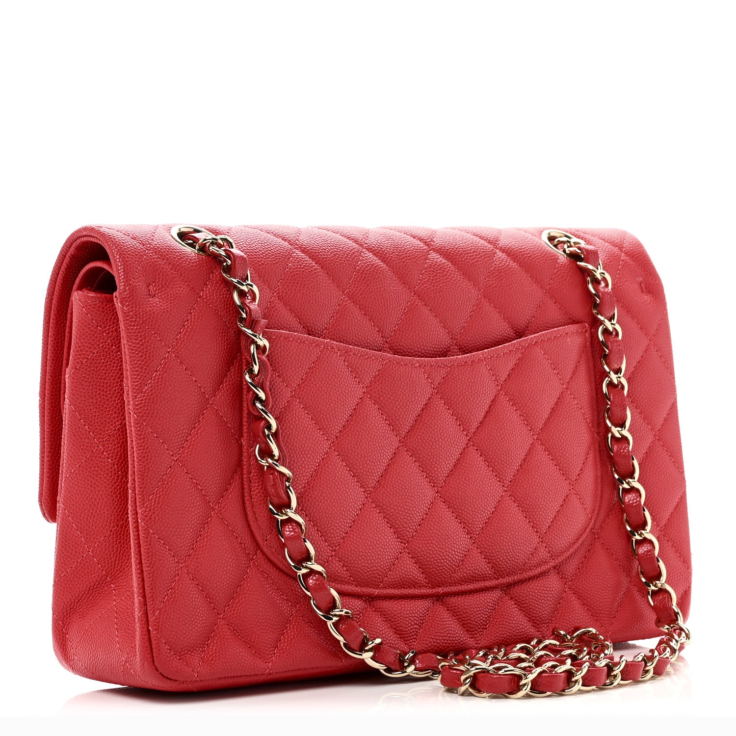 Chanel Caviar Quilted Medium Double Flap Red 3 of 11