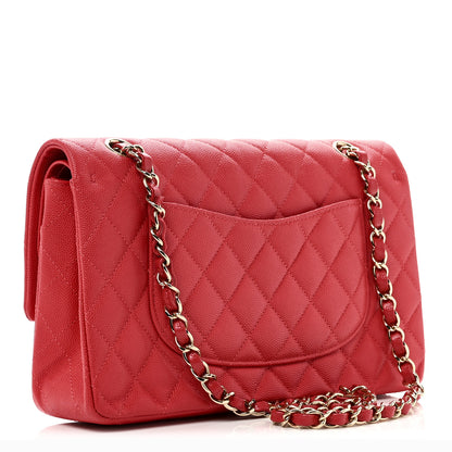 Chanel Caviar Quilted Medium Double Flap Red 3 of 11