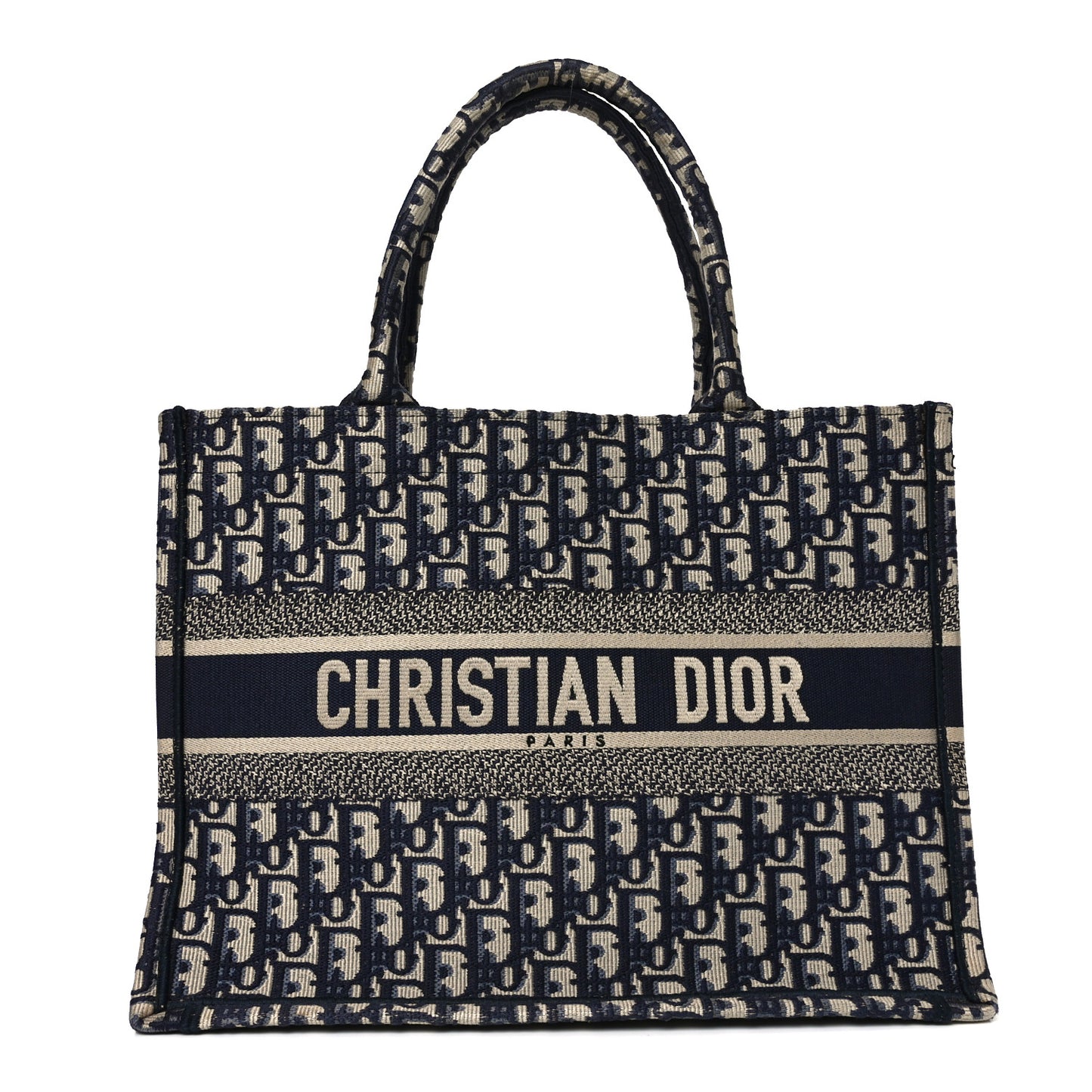 Oblique Medium Book Tote Blue Multicolor