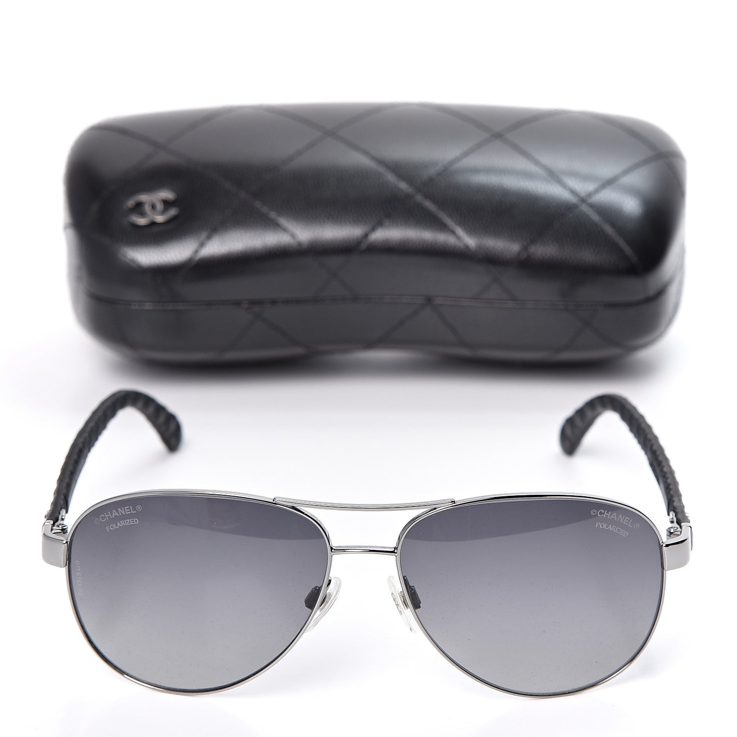 Aviator Polarized Sunglasses 4204-Q Black