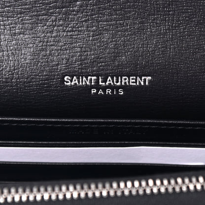 Saint Laurent Calfskin Monogram Sunset Chain Wallet Black 5 of 9