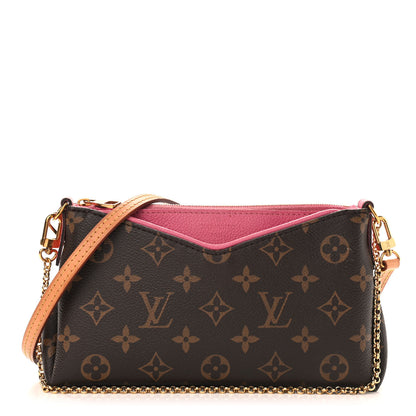 Louis Vuitton Monogram Pallas Clutch Rose Fizzy 1 of 13