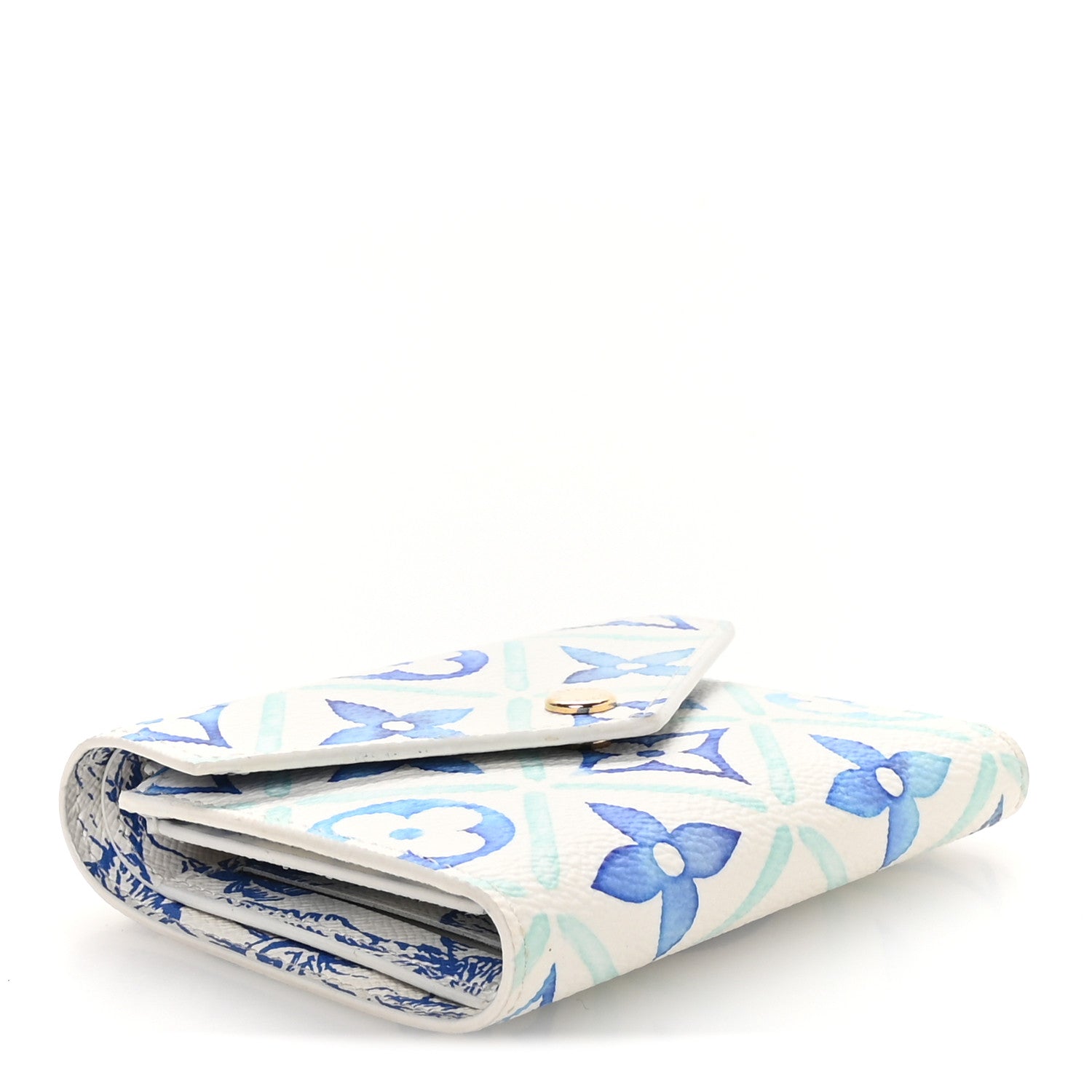 Louis Vuitton Monogram Tiles By The Pool Victorine Wallet Lagoon Blue 4 of 7