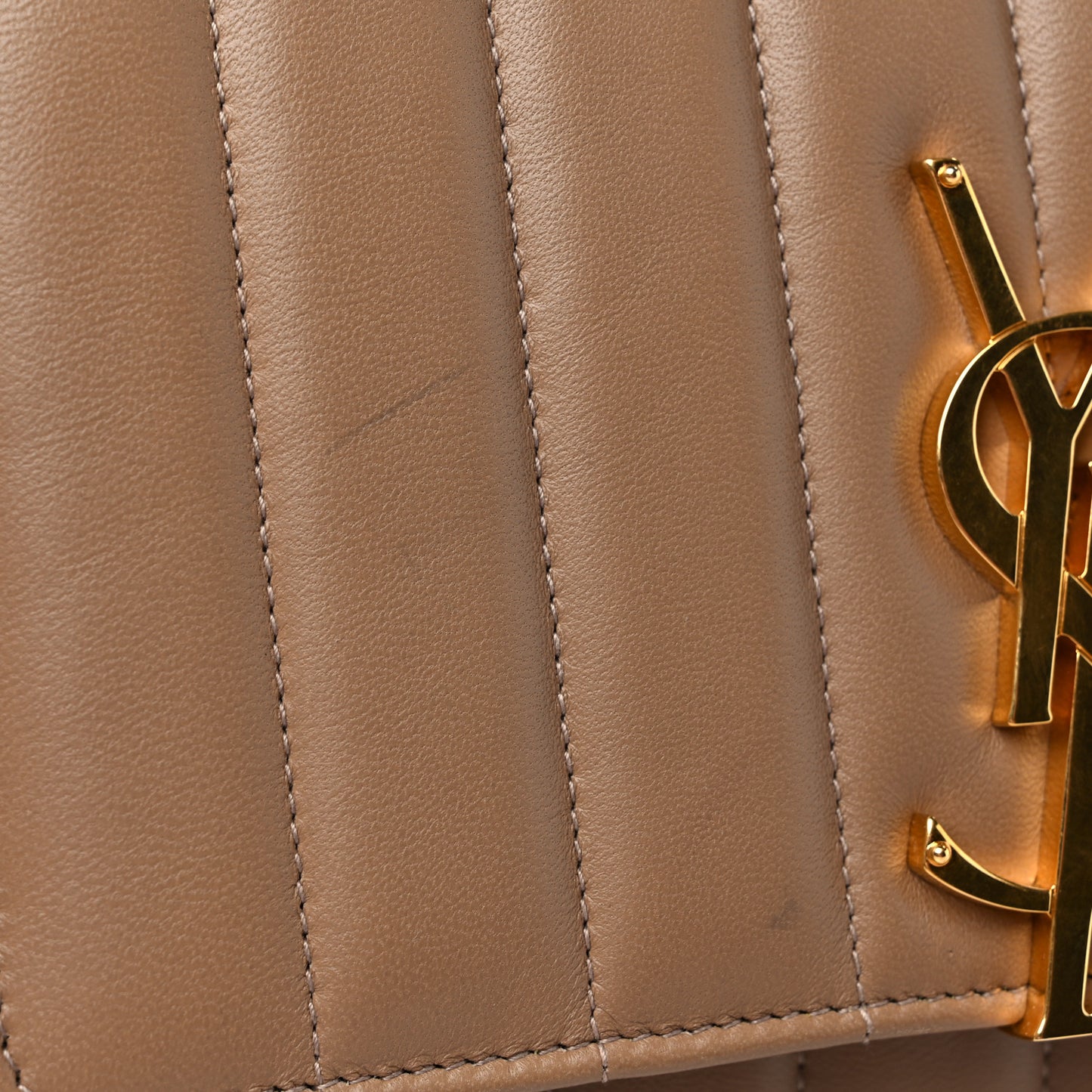 Lambskin Matelasse Monogram Vicky Chain Wallet Peru