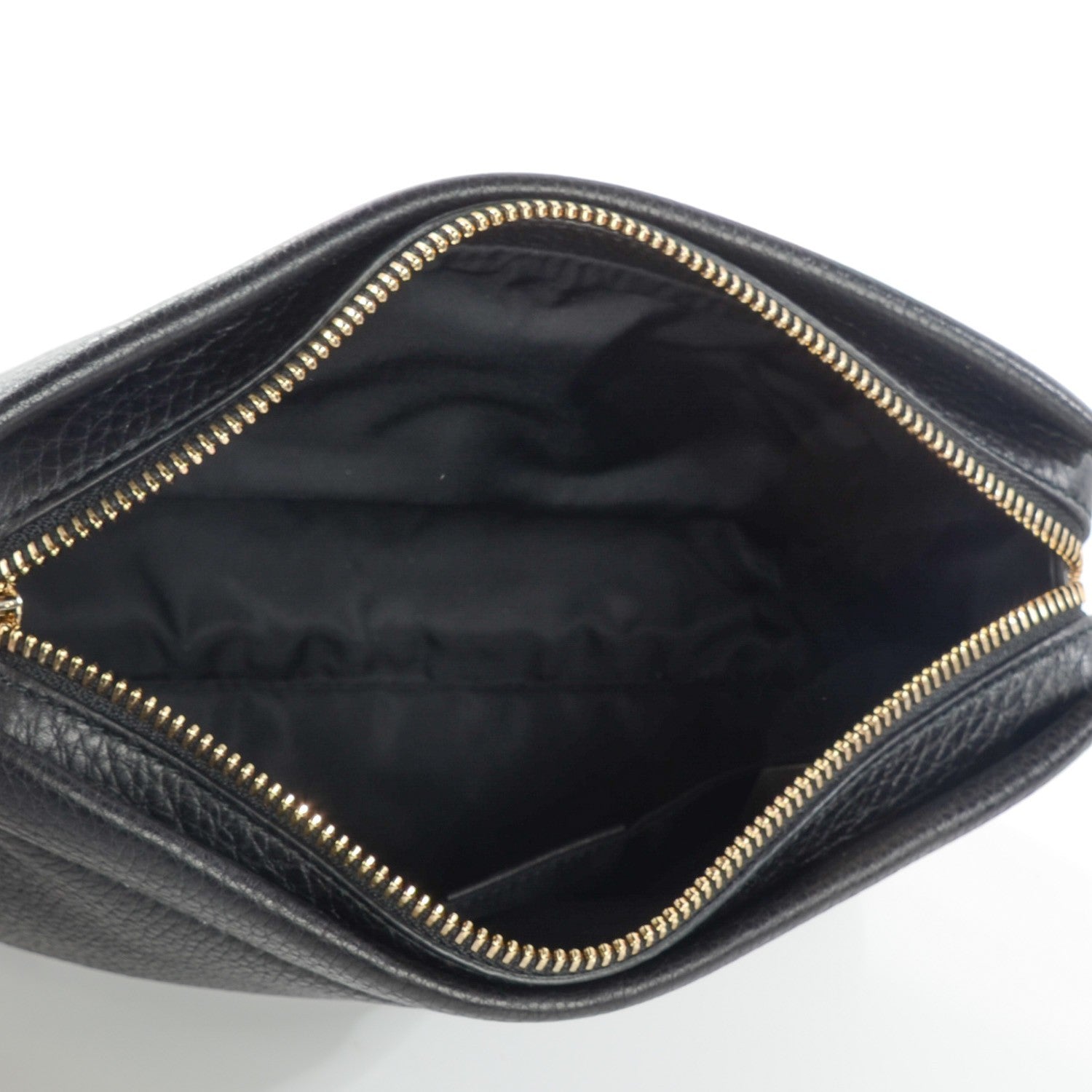 Gucci Pebbled Calfskin Soho Cosmetic Case Black 5 of 7