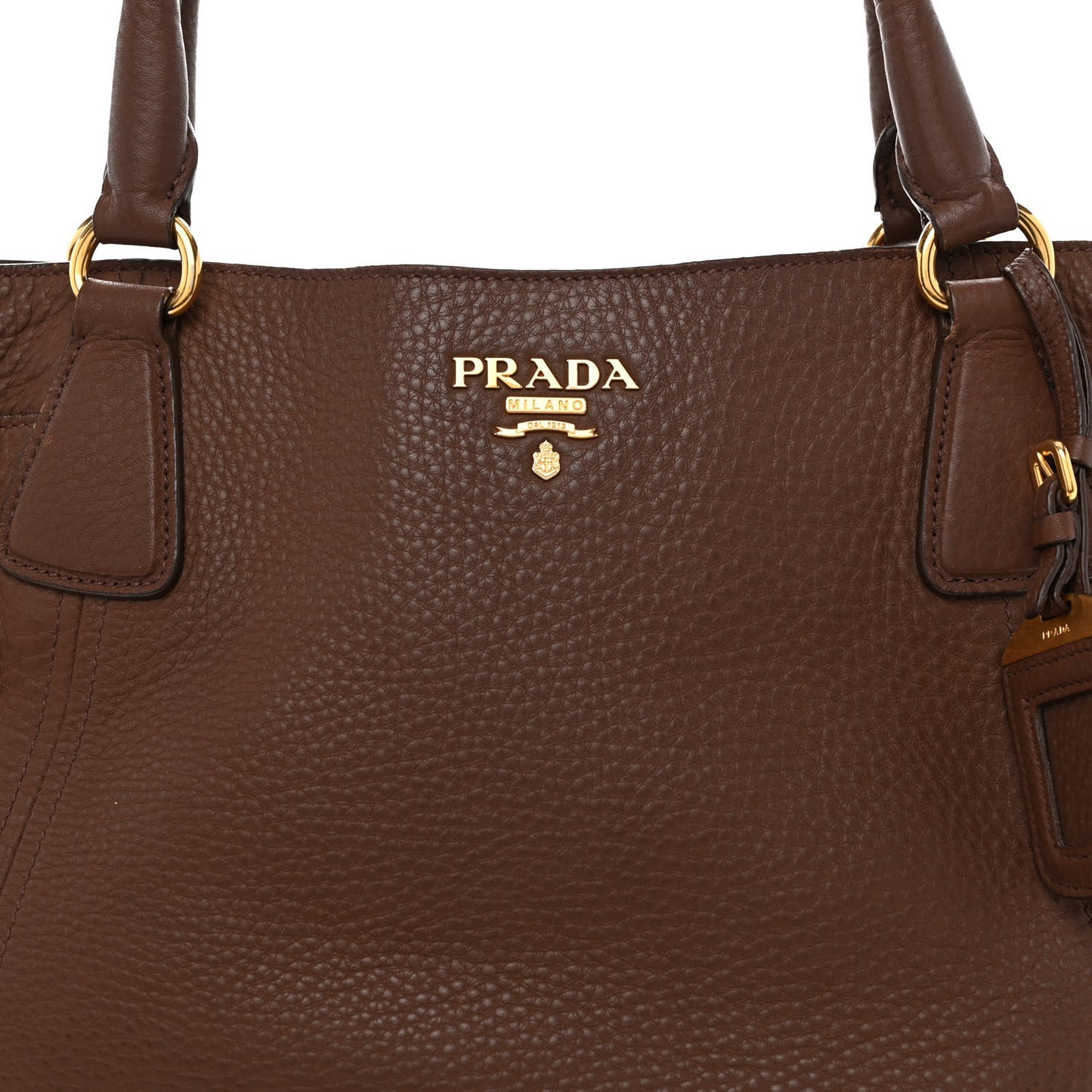 Vitello Daino Side Pocket Tote Palissandro