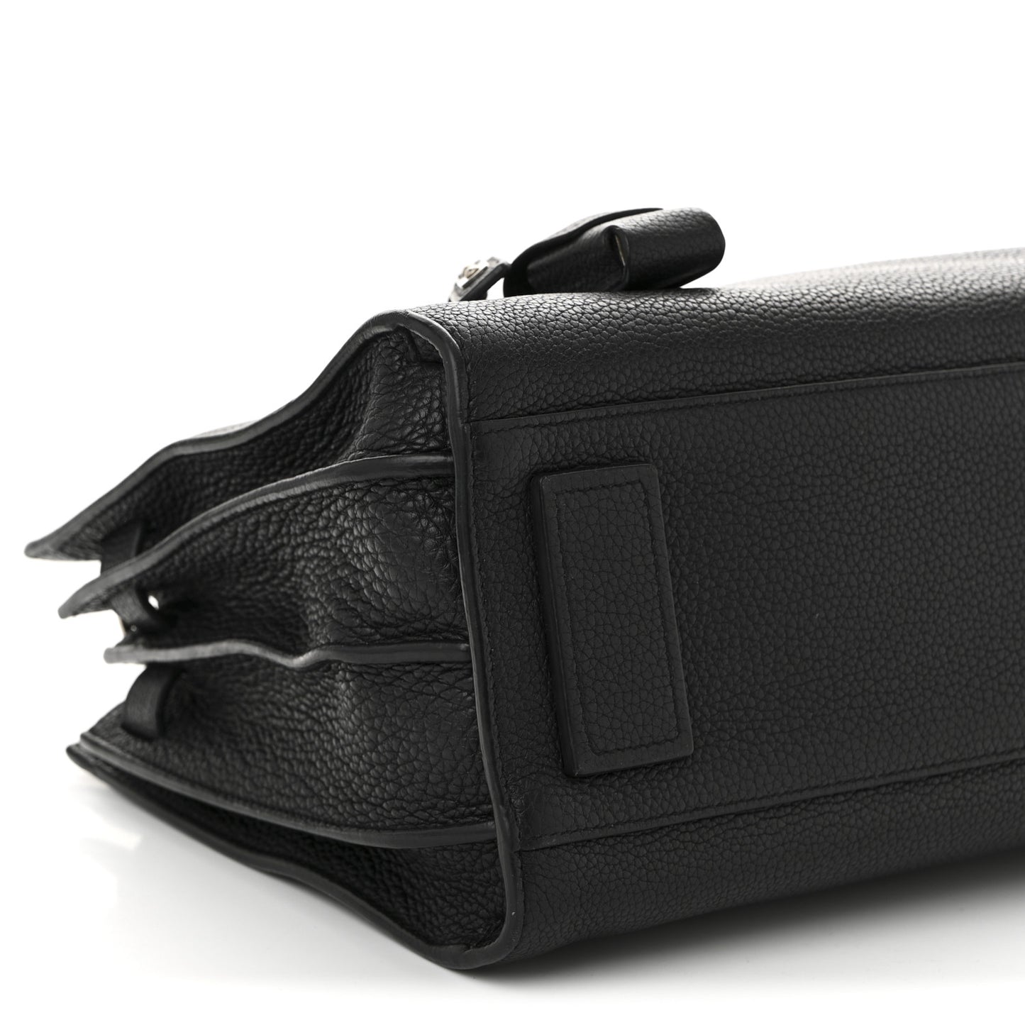 Grained Calfskin Baby Sac De Jour Souple Black
