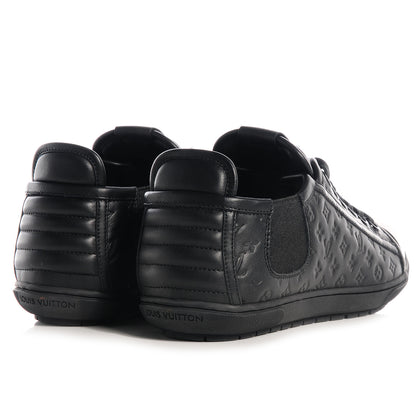 Louis Vuitton Calfskin Embossed Monogram Toucan Sneakers 38 Black 3 of 6