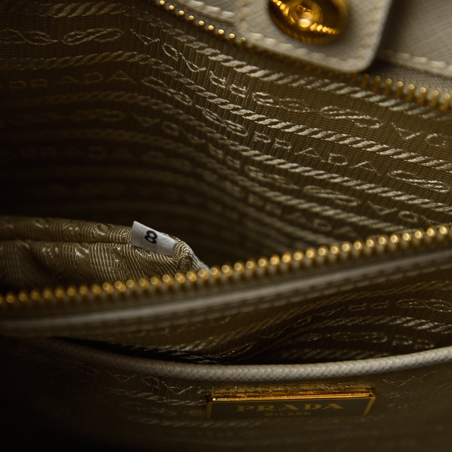 Prada Saffiano Lux Large Tote Pomice 9 of 11