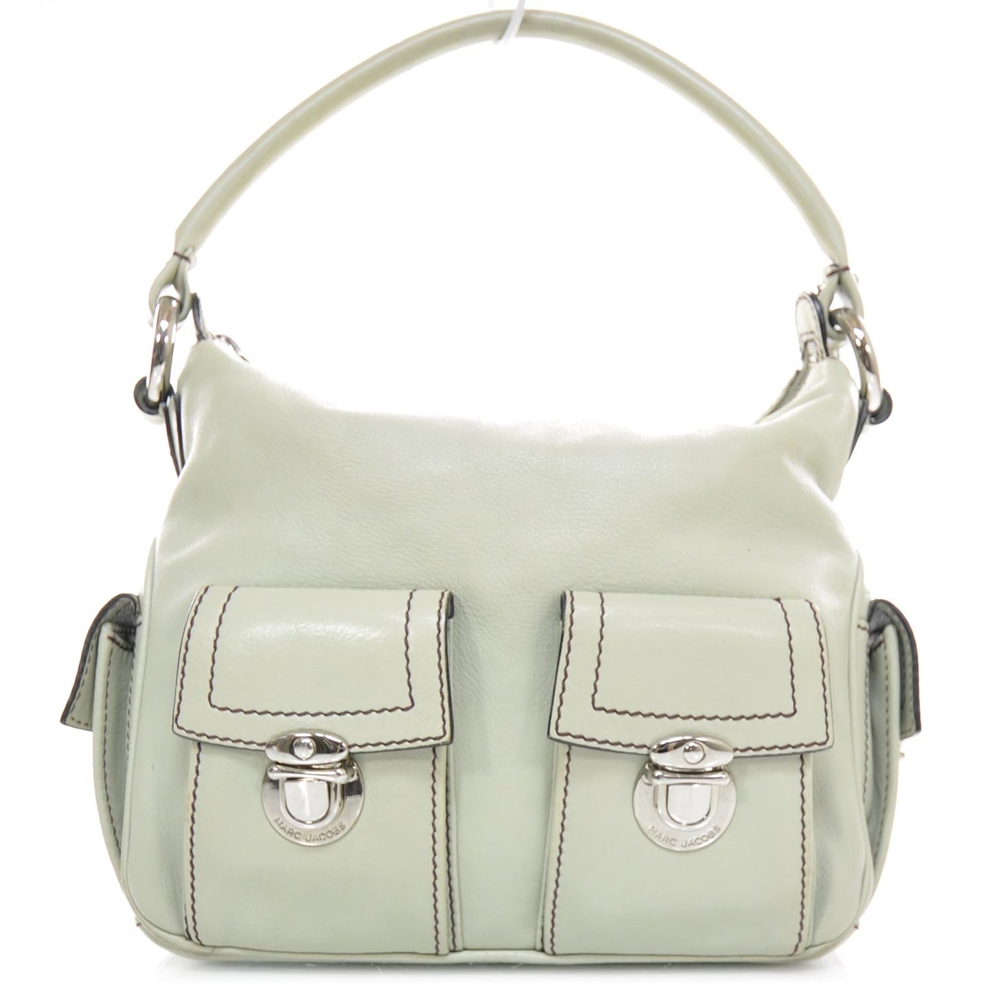 Leather Multipocket Hobo Thistle Green