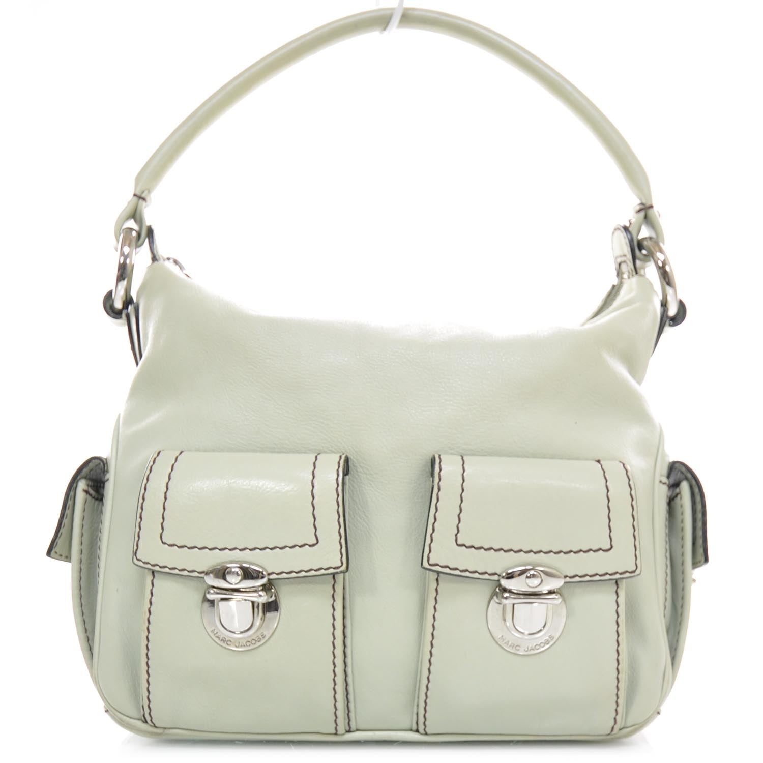 Marc Jacobs Leather Multipocket Hobo Thistle Green 1 of 10