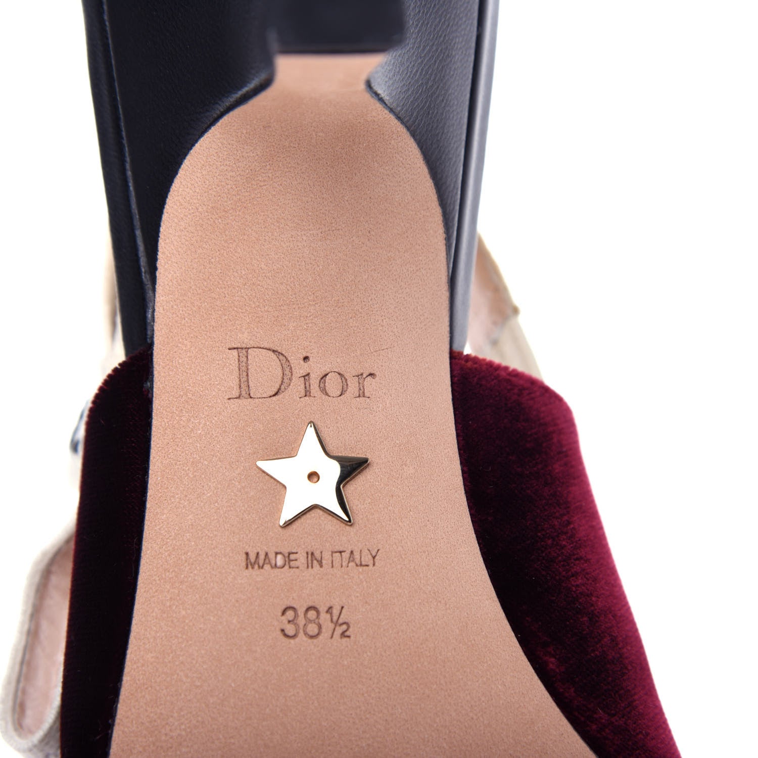 Christian Dior Velvet Ribbon J'Adior Slingback 65mm Pumps 38.5 Deep Amaranth 9 of 11