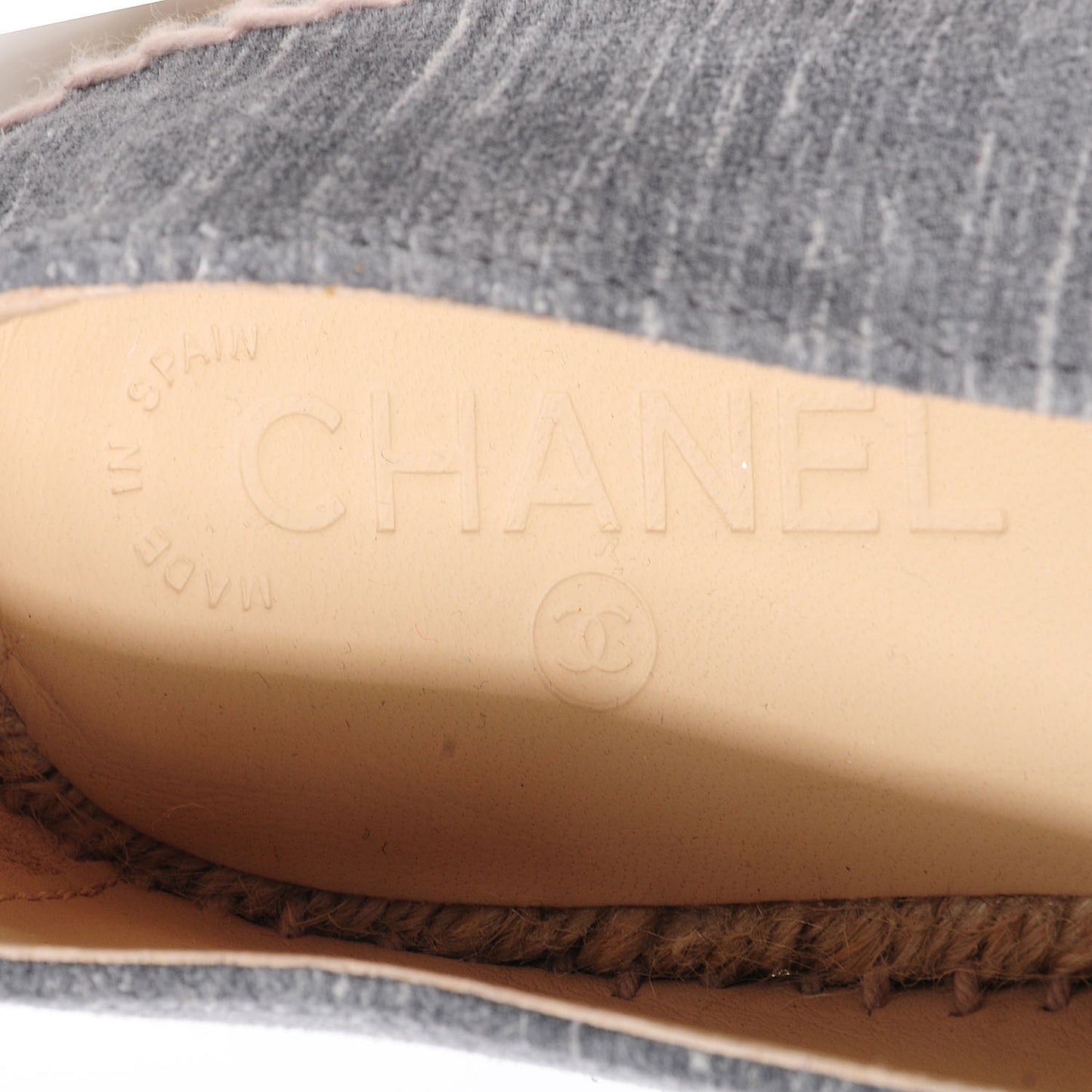 Striated Suede Espadrilles Dark Grey 41