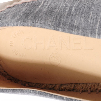 Chanel Striated Suede Espadrilles Dark Grey 41 8 of 8