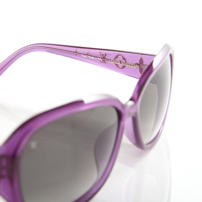 Louis Vuitton Obsession GM Z0642E Sunglasses Violet Glitter 5 of 9