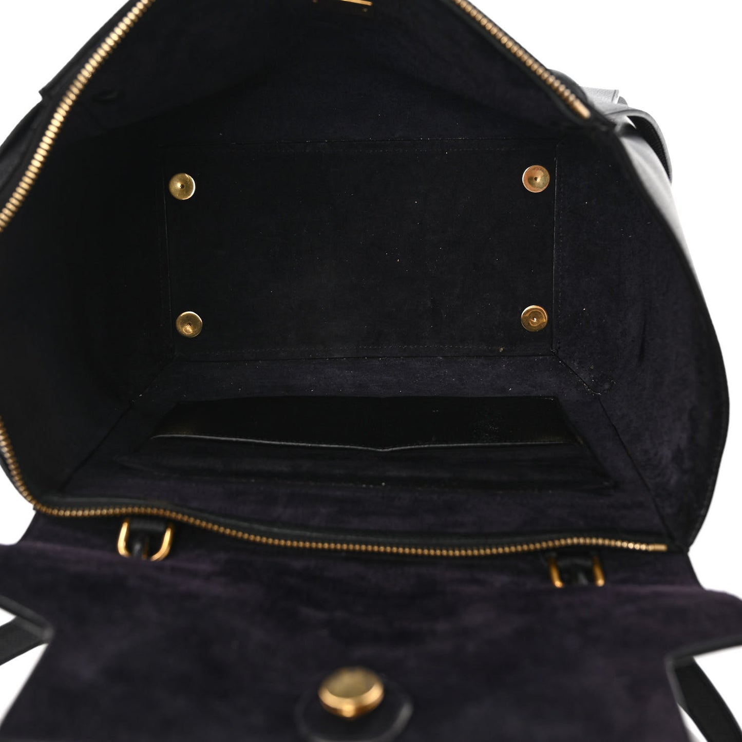 Grained Calfskin Mini Belt Bag Black