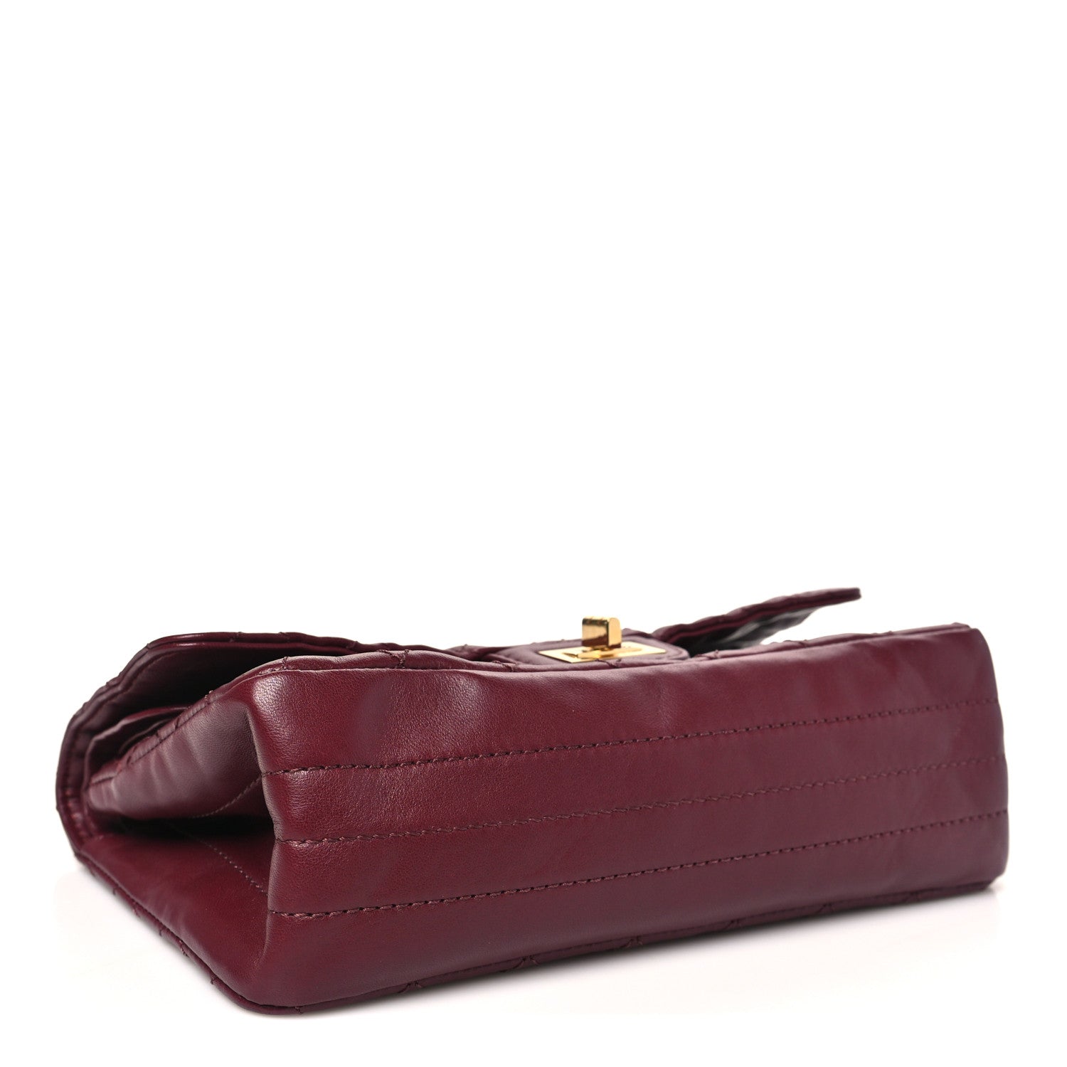 Chanel Lambskin Quilted Crush 2.55 Reissue 225 Flap Dark Burgundy 5 of 12