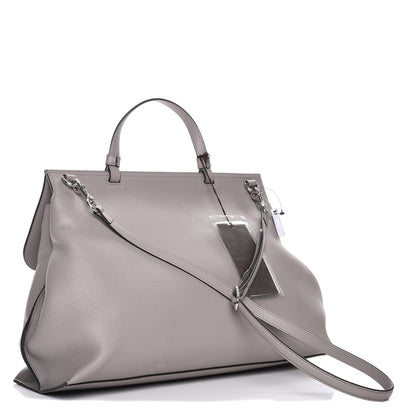 Gucci Cellarius Calfskin Large Bamboo Daily Top Handle Bag Storm Grey 4 of 9