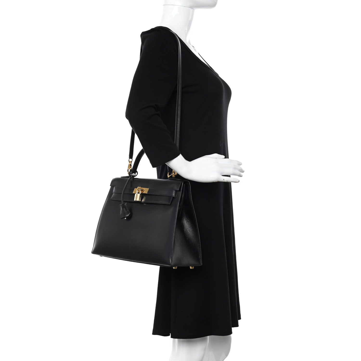 Hermes Box Kelly Sellier 32 Black 2 of 14