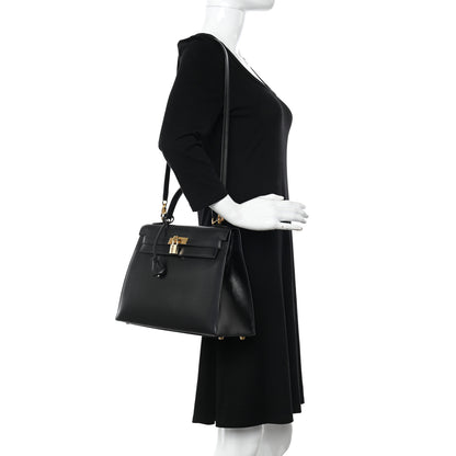 Hermes Box Kelly Sellier 32 Black 2 of 14