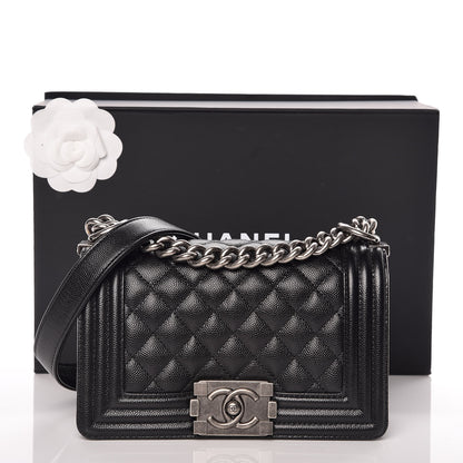 Chanel Caviar Quilted Small Boy Flap Black 13 of 13